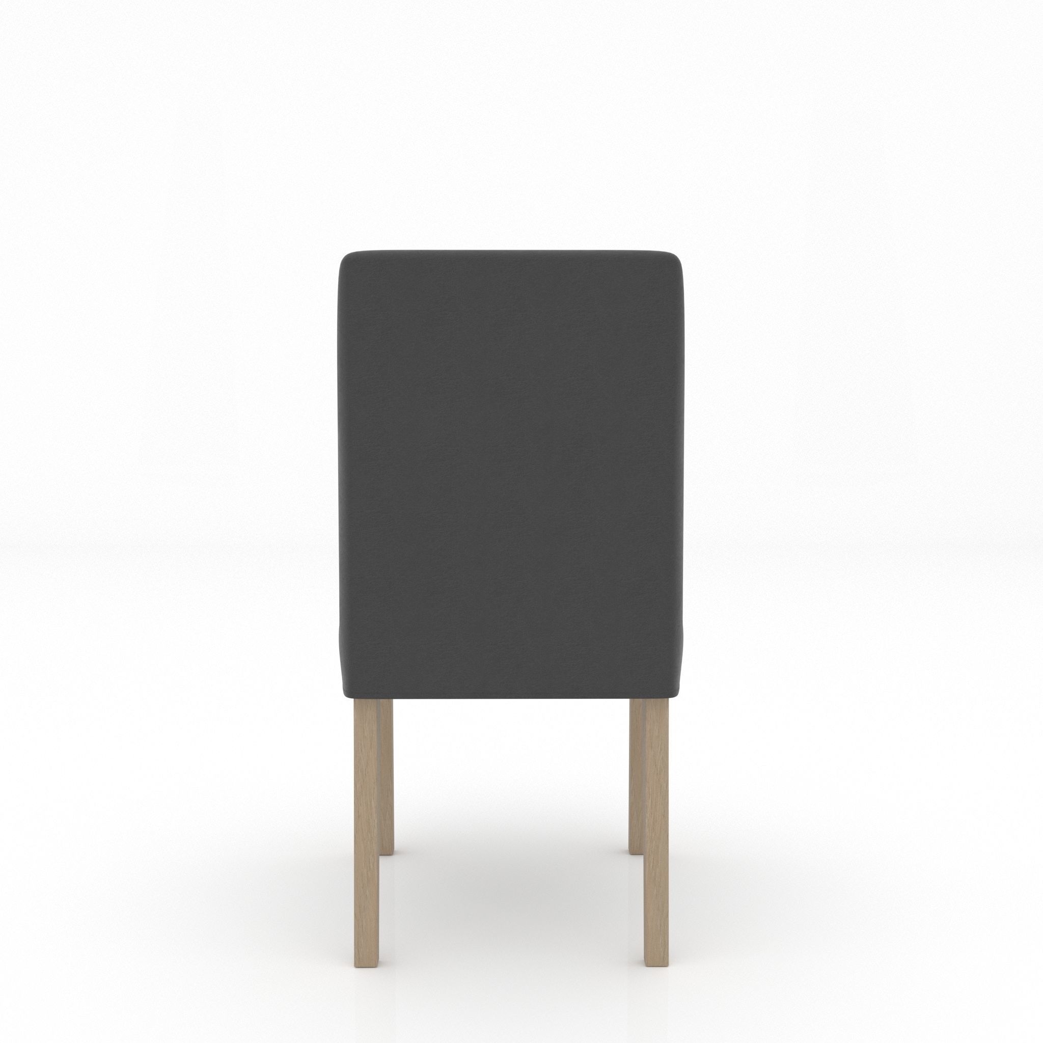 Chair dining with wooden legs 3D model_3