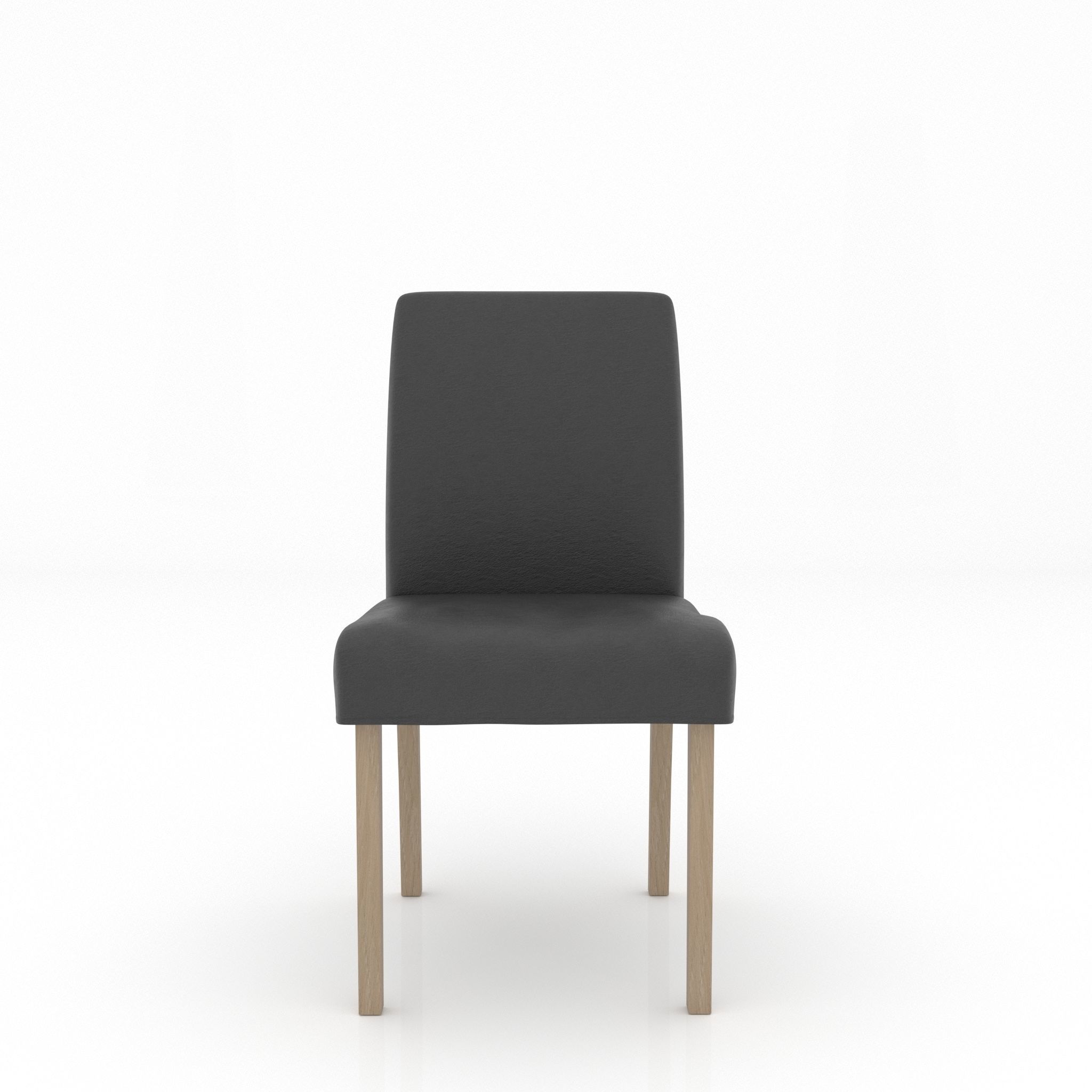 Chair dining with wooden legs 3D model_5