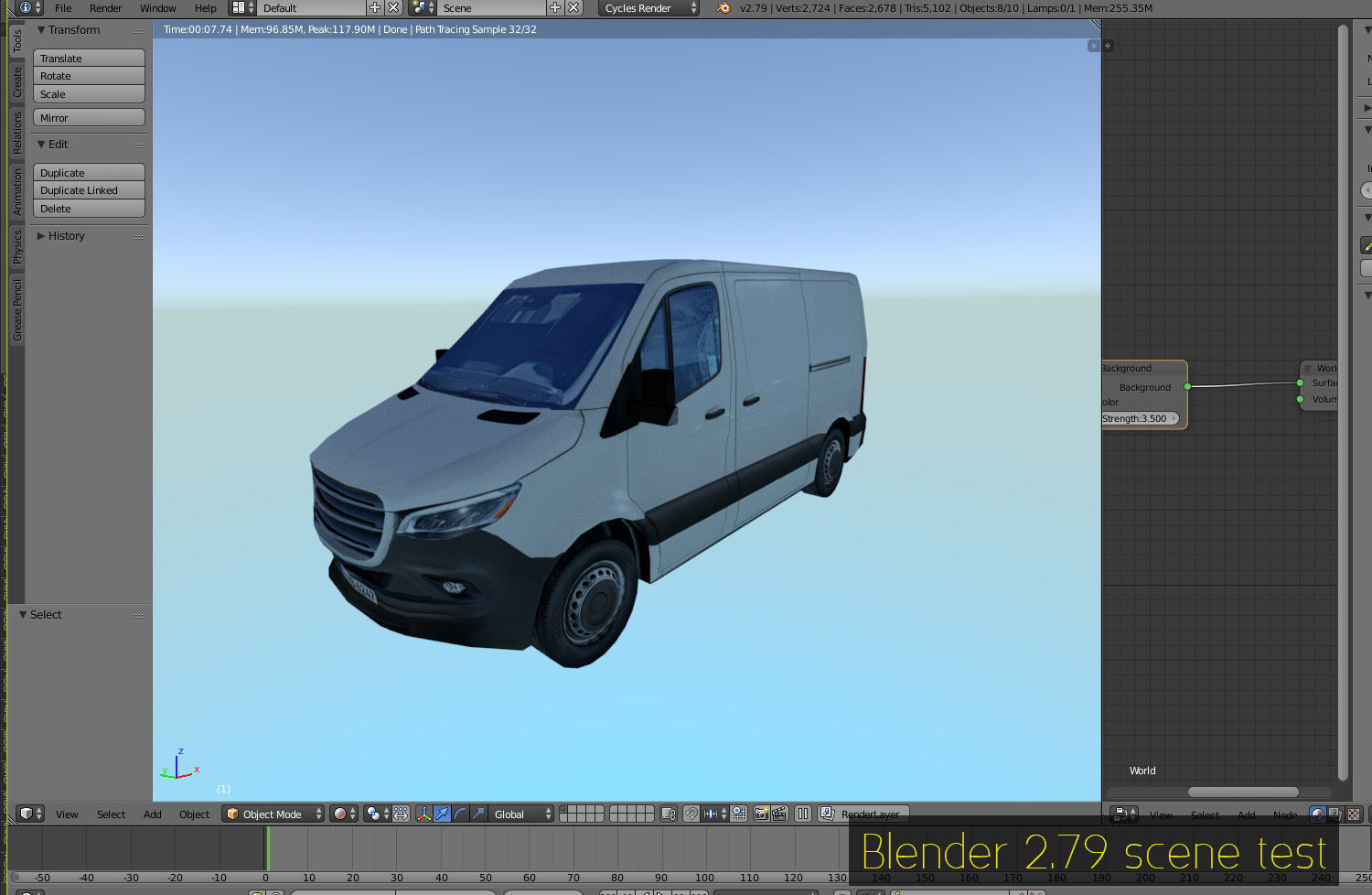 European van sprinter 2020 lo-poly PBR no logos Low-poly 3D model_15