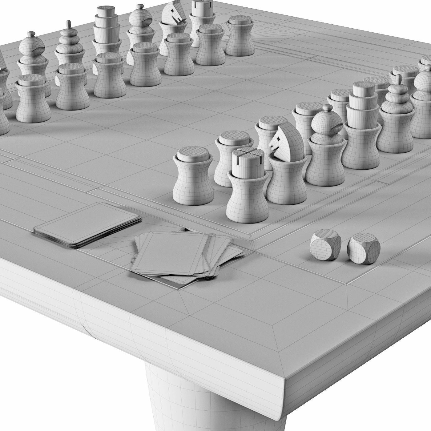Promemoria Bassano da gioco Game table 3D model_9