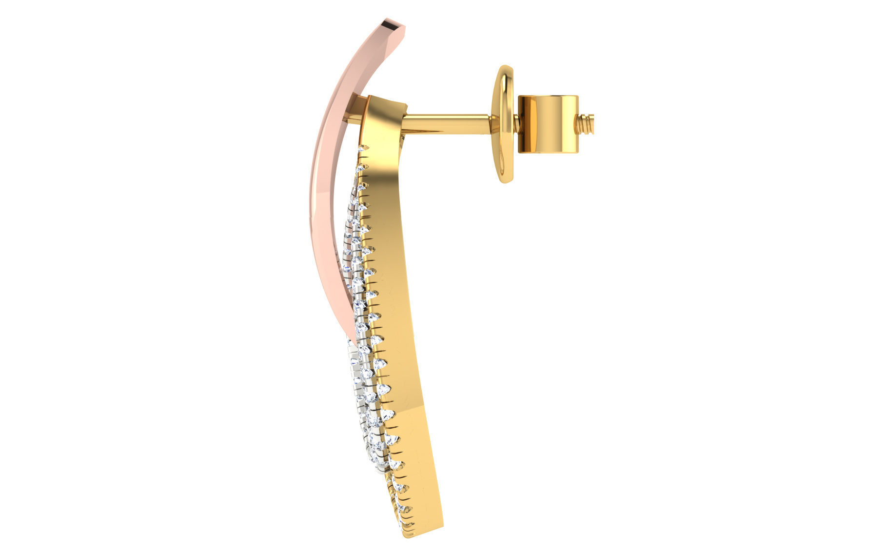 Women pendant earrings set 3dm stl render detail 3D print model 3D print model_2