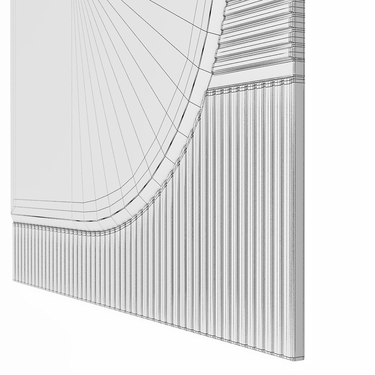 Turri ECLIPSE Rectangular mirror 3D model_6