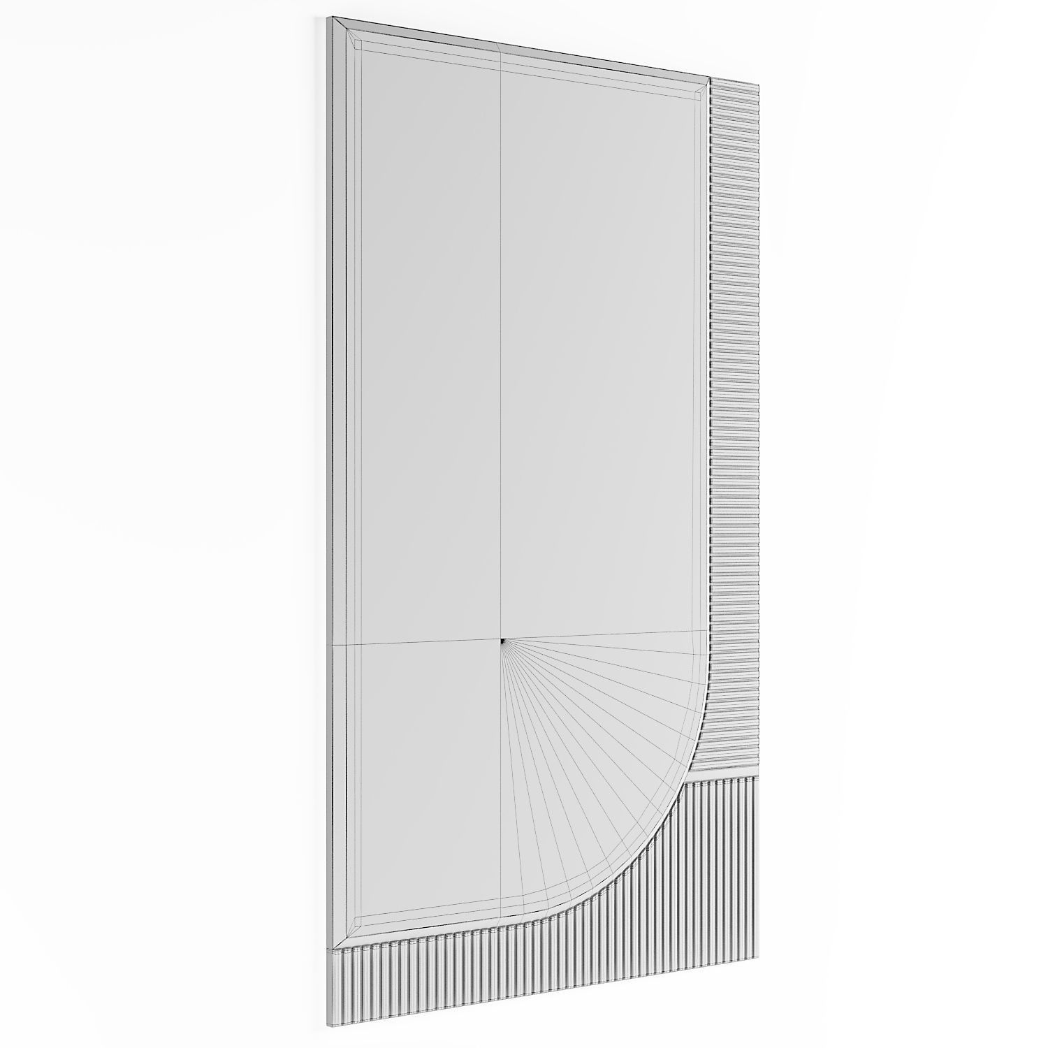 Turri ECLIPSE Rectangular mirror 3D model_5