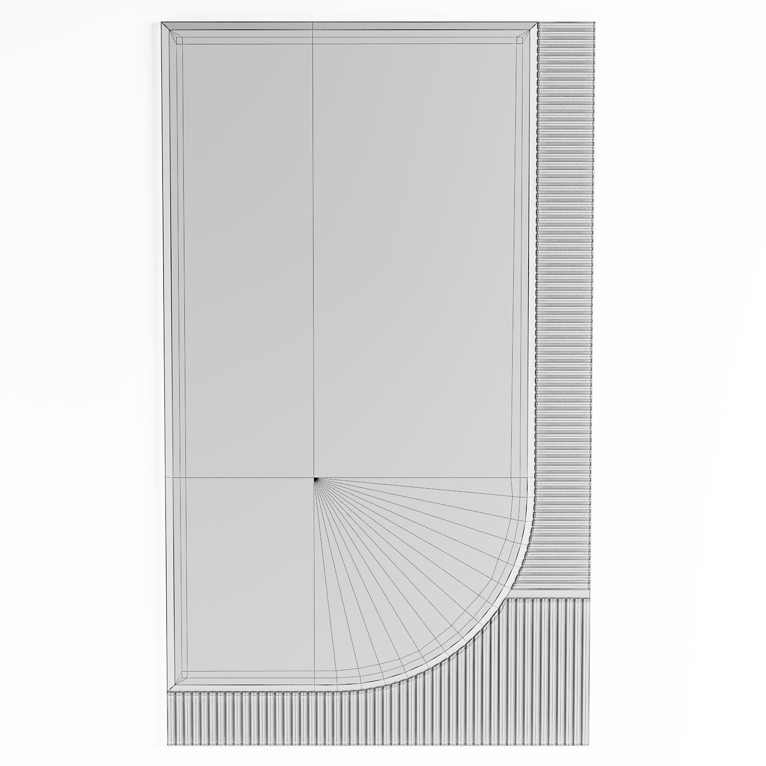 Turri ECLIPSE Rectangular mirror 3D model_4