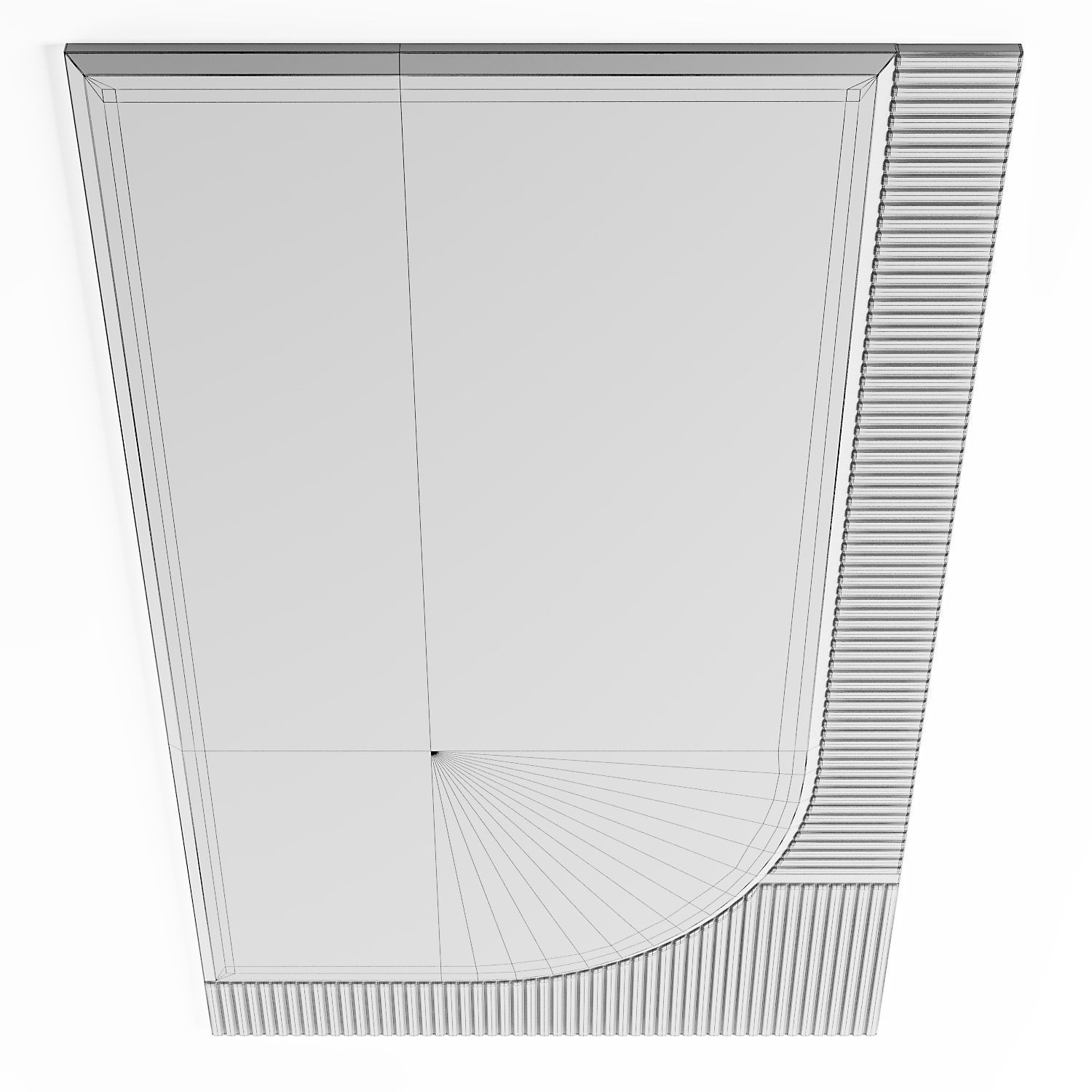 Turri ECLIPSE Rectangular mirror 3D model_7