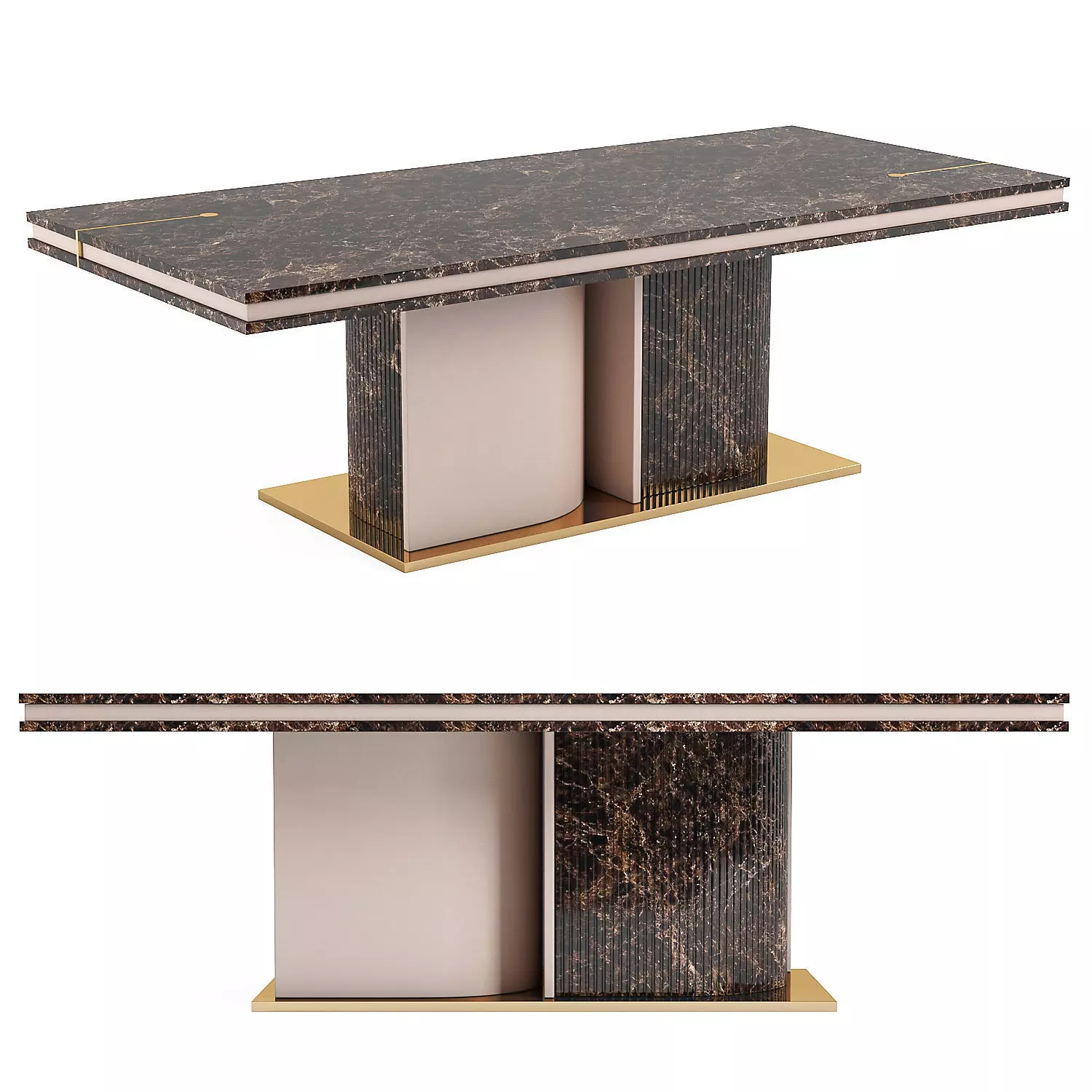 Turri ECLIPSE rectangular table 3D model | CGTrader