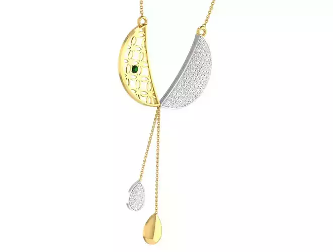 Women pendant earrings set 3dm stl render detail 3D print model