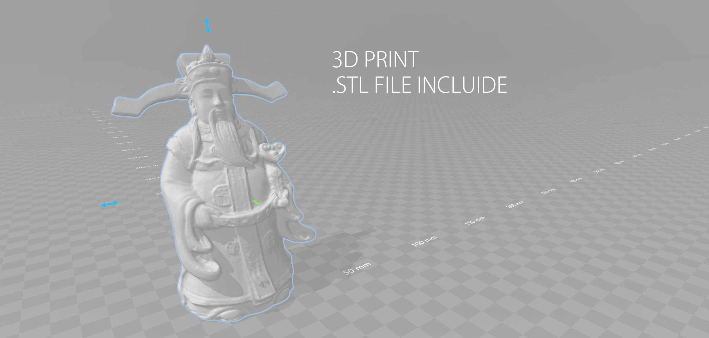 Lu Xing God Low-poly 3D model_8