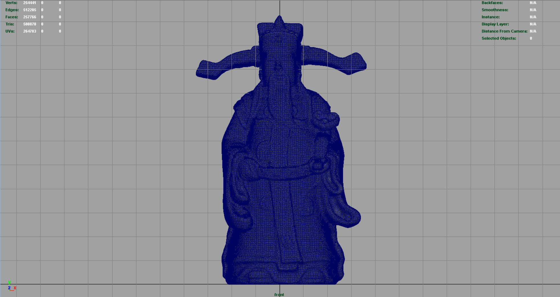 Lu Xing God Low-poly 3D model_15