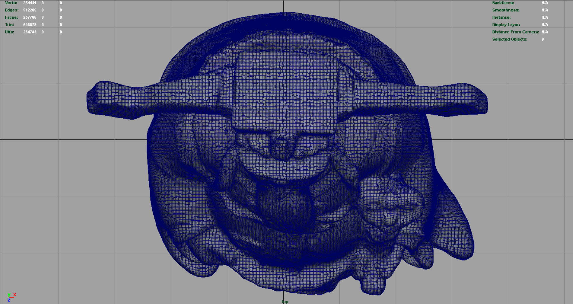 Lu Xing God Low-poly 3D model_14