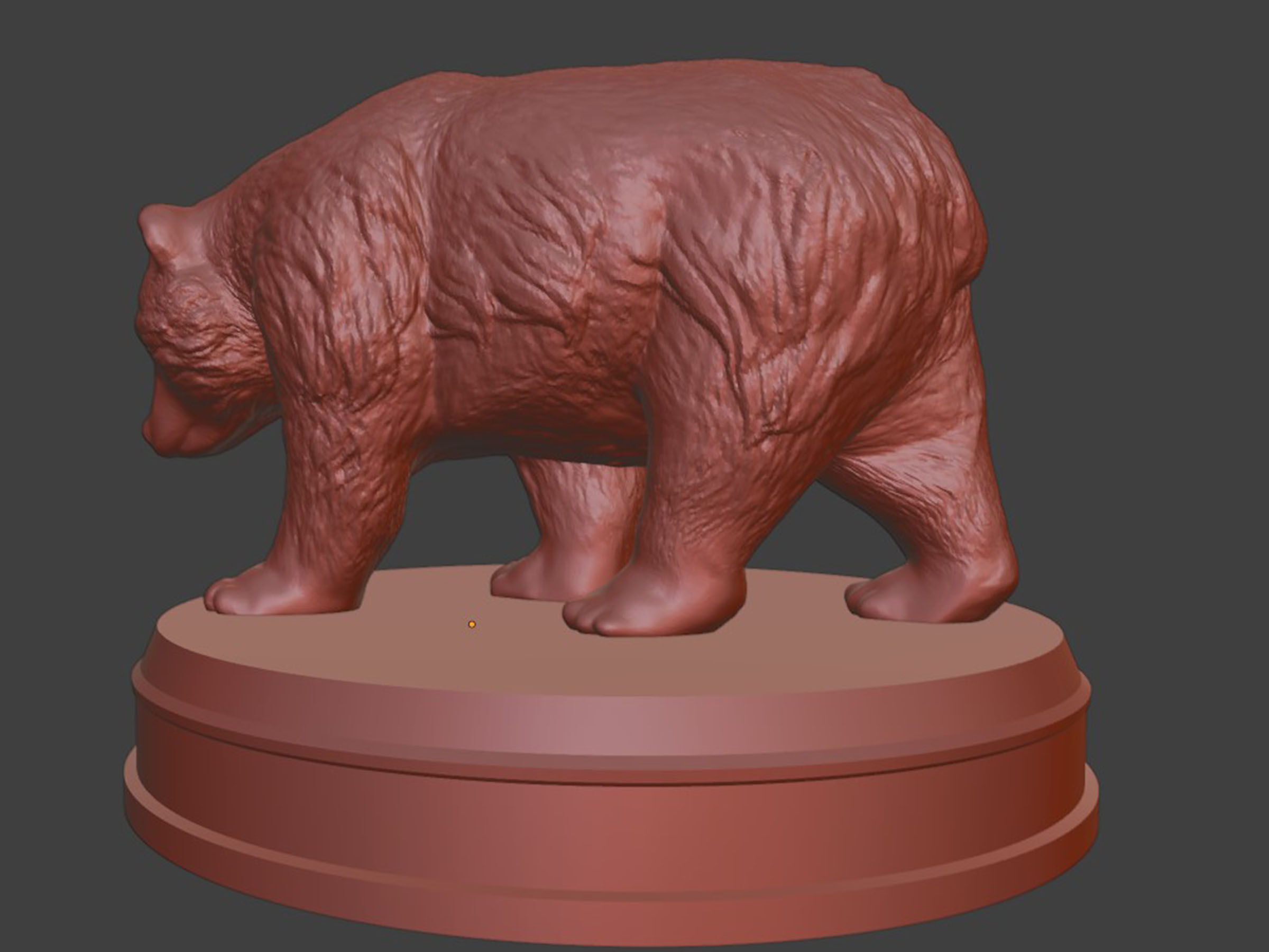 Sad Bear Printable 3D print model_9