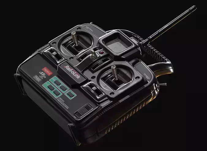 RC Controller Low-poly 3D model