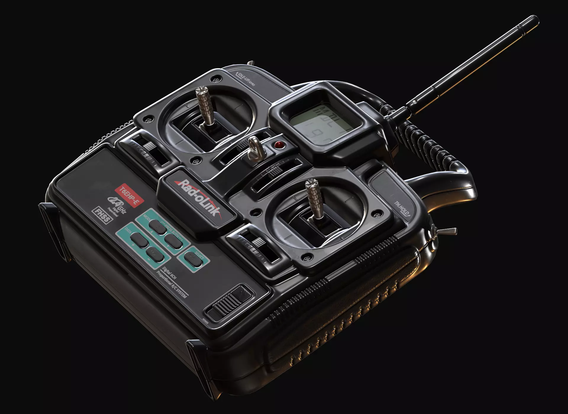 RC Controller Low-poly 3D model