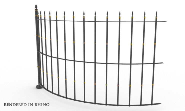 Cathedral Railing free VR / AR / low-poly 3D model | CGTrader