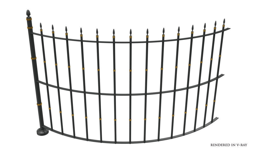 Cathedral Railing free VR / AR / low-poly 3D model | CGTrader