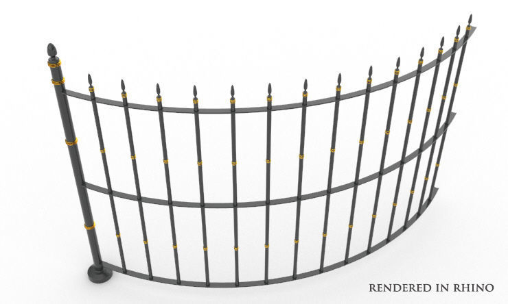 Cathedral Railing free VR / AR / low-poly 3D model | CGTrader