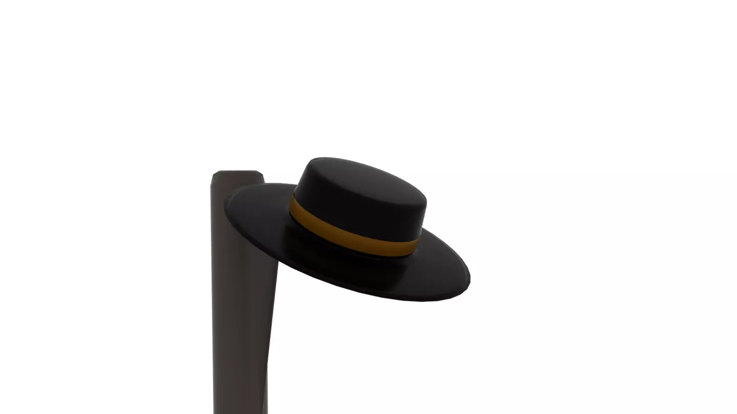 The Hat on pole 3D model_0