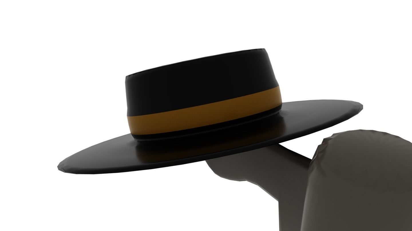 The Hat on pole 3D model_2