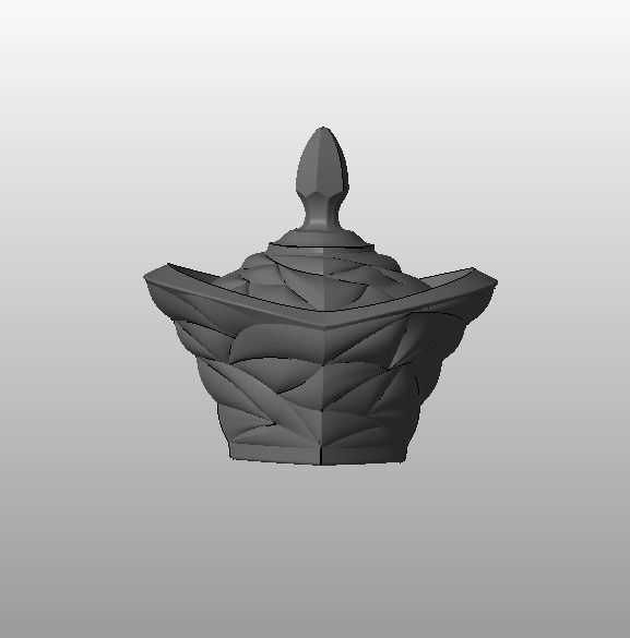 bamboo canister bowl and lid for printing and producing 3D print model_2