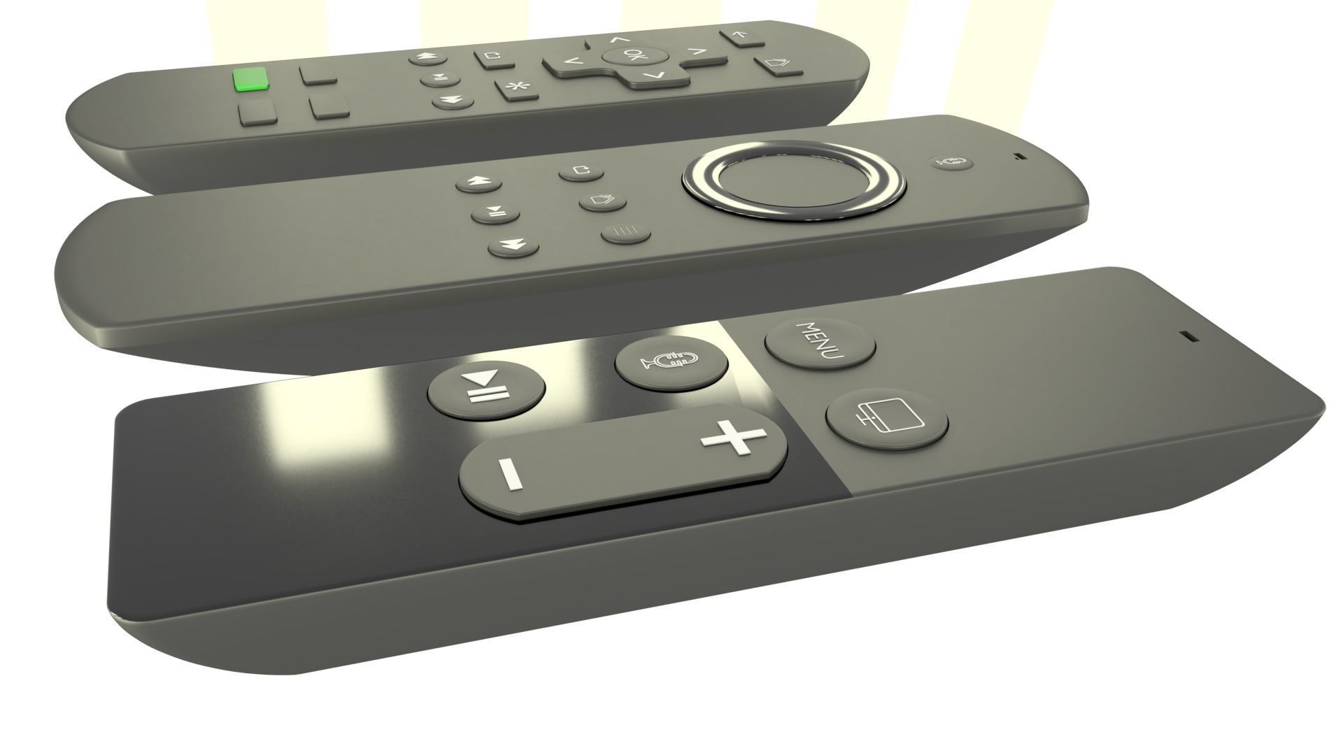 3D model remote three controls VR / AR / lowpoly CGTrader