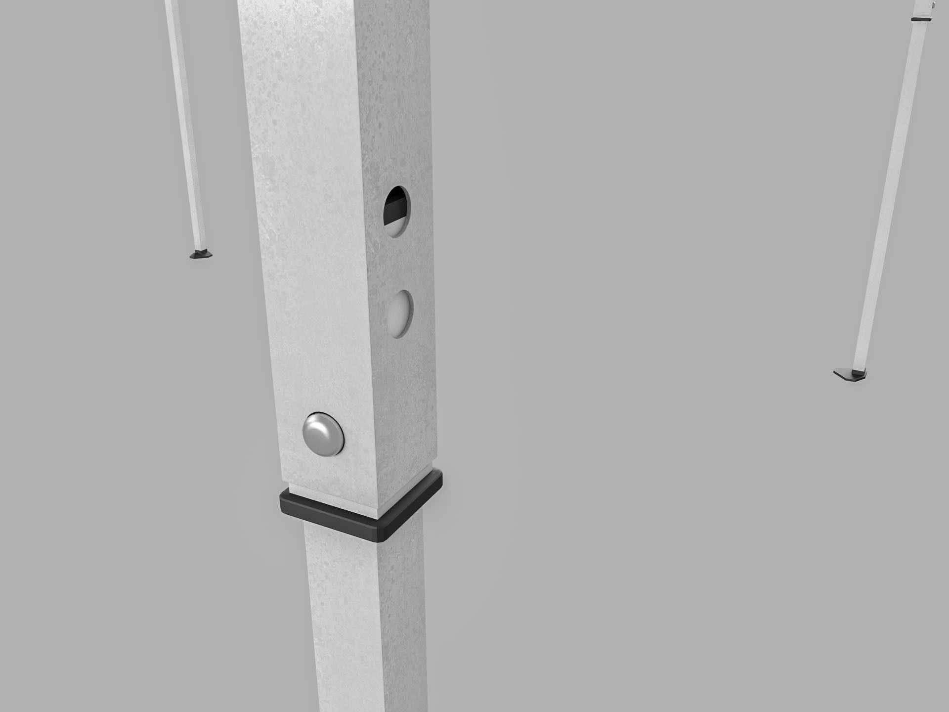 Event Tent 4x4 3D model_7