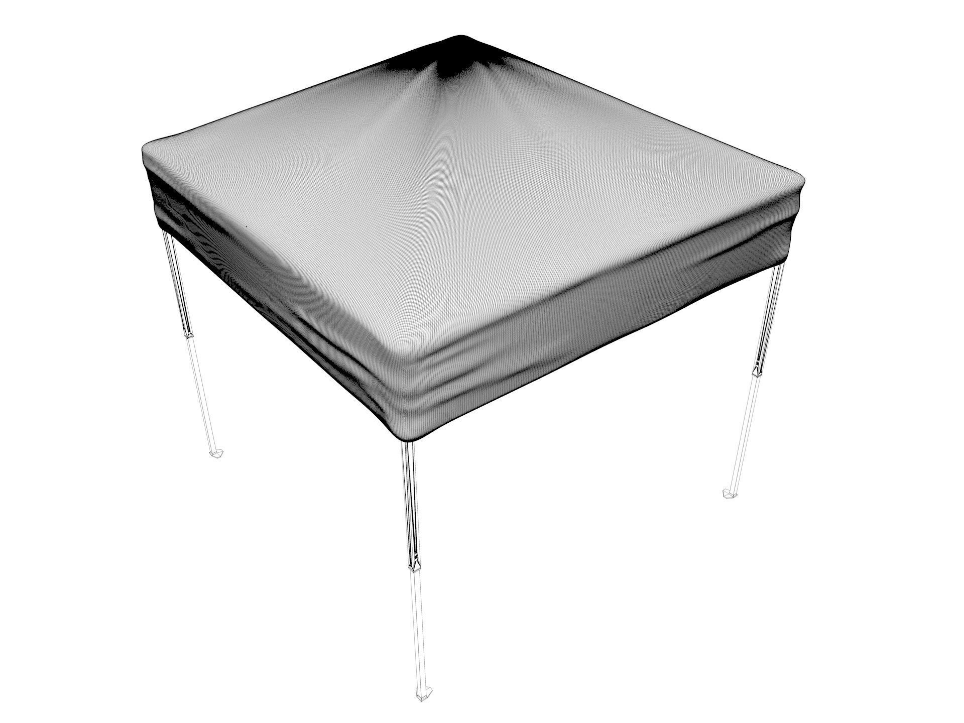 Event Tent 4x4 3D model_12