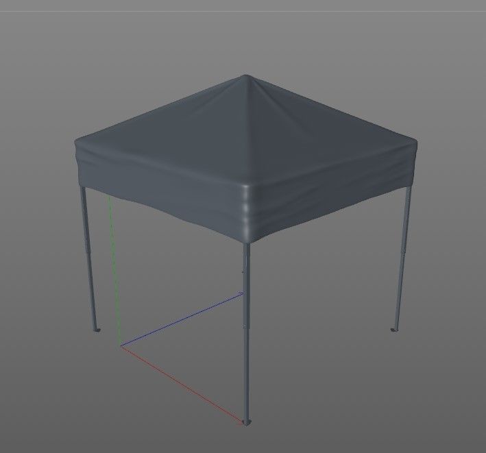 Event Tent 4x4 3D model_26