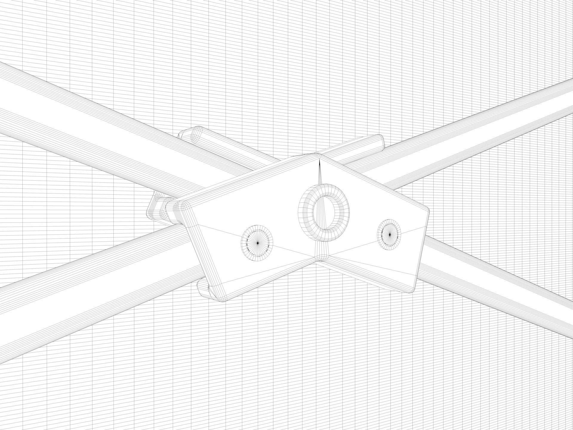 Event Tent 4x4 3D model_14