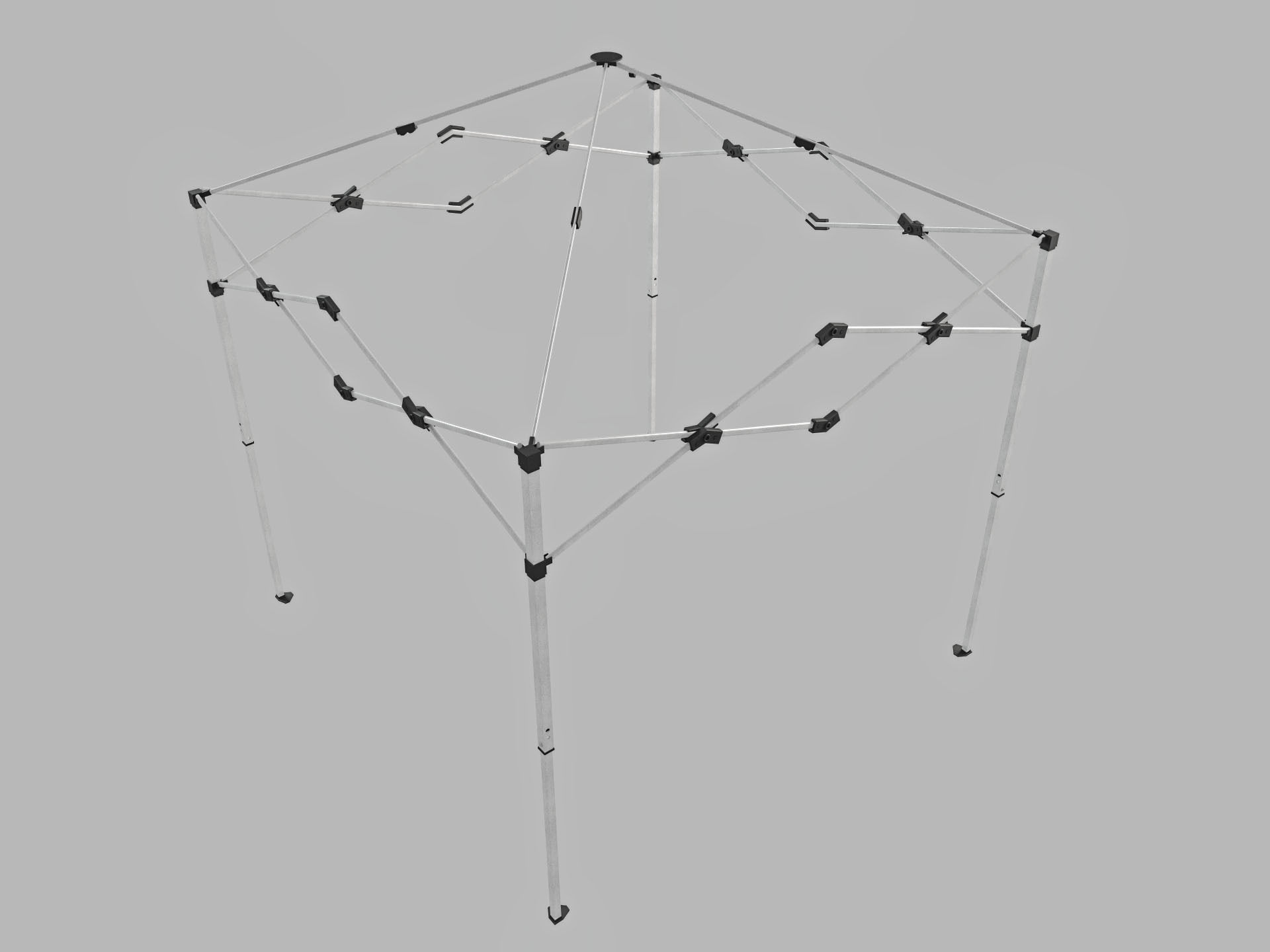 Event Tent 4x4 3D model_11