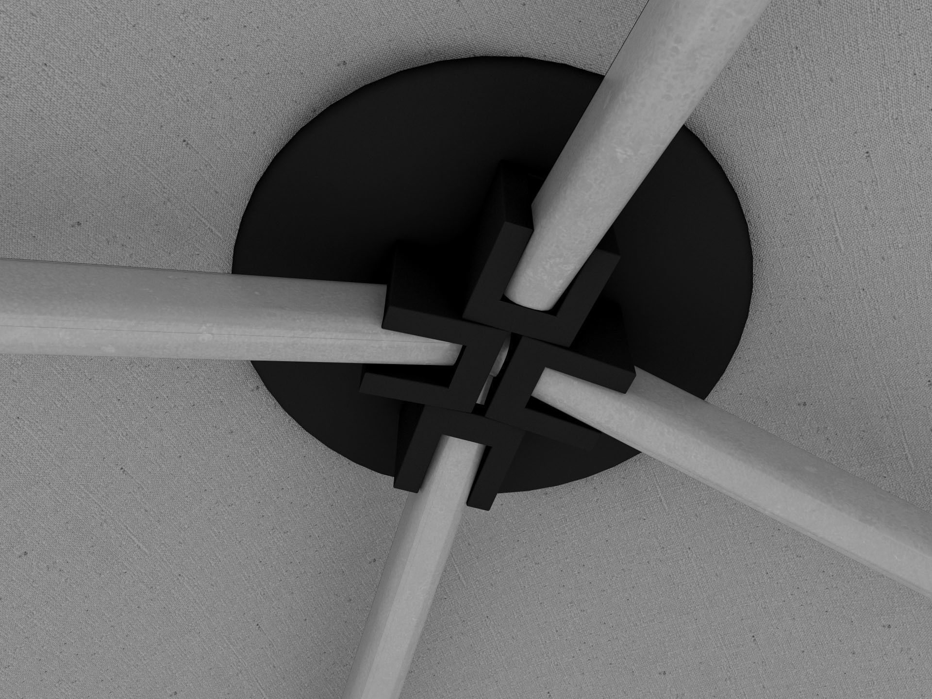 Event Tent 4x4 3D model_9