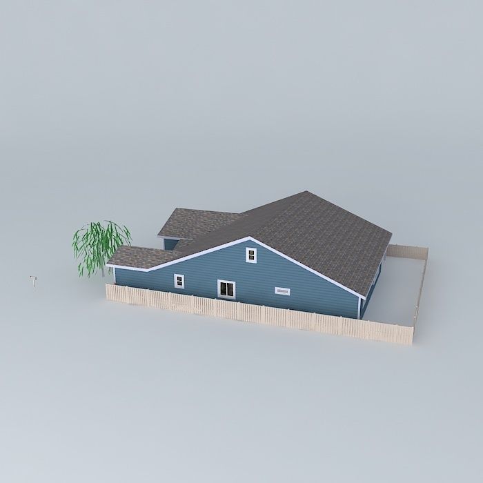 Shattuck house furnished Free 3D model_1