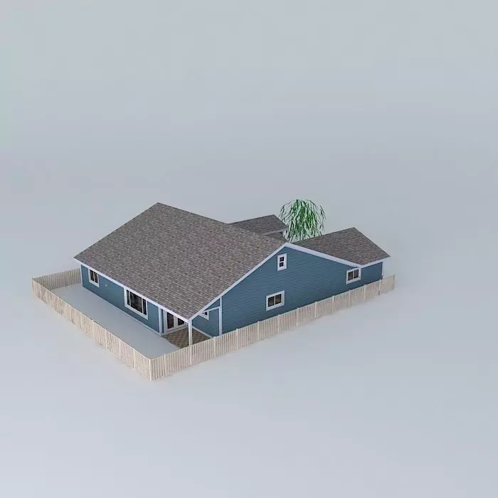 Shattuck house furnished Free 3D model_0