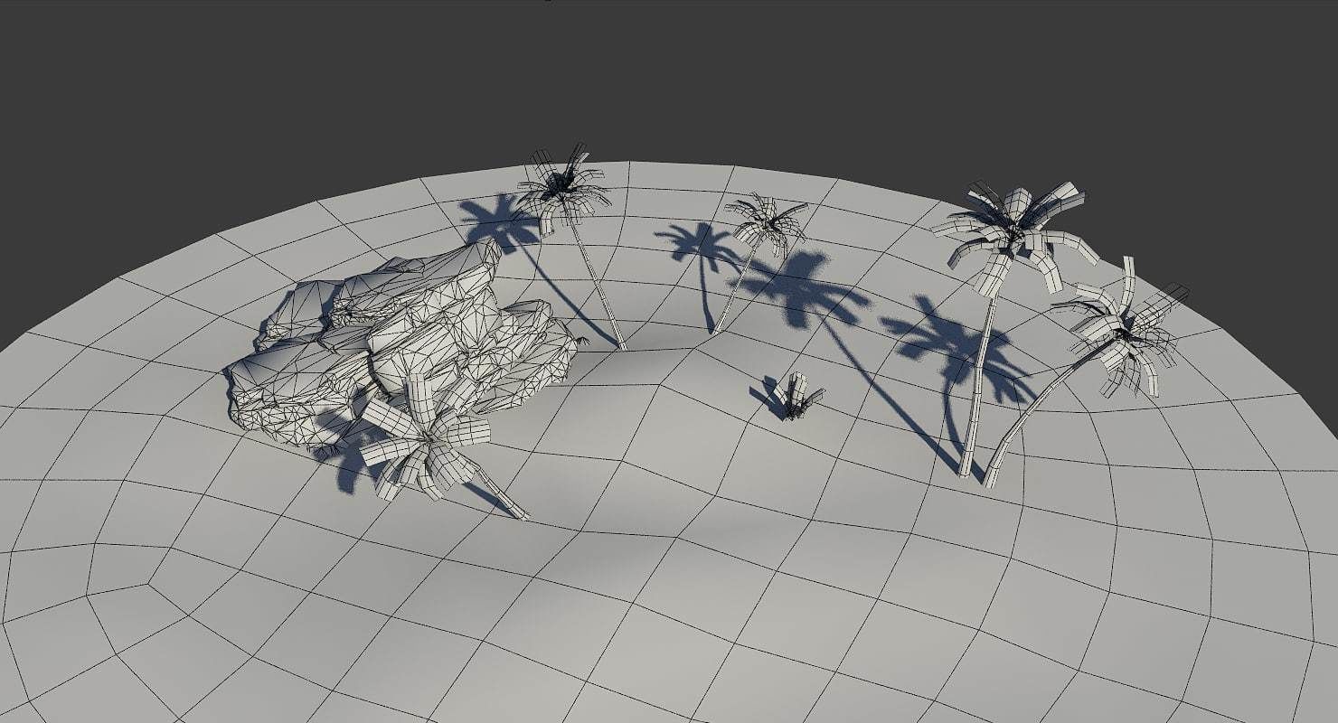 Shipwrecked Boat Low-poly 3D model_13