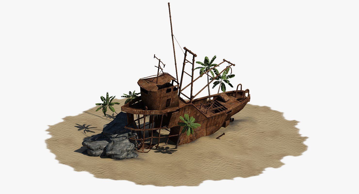 Shipwrecked Boat