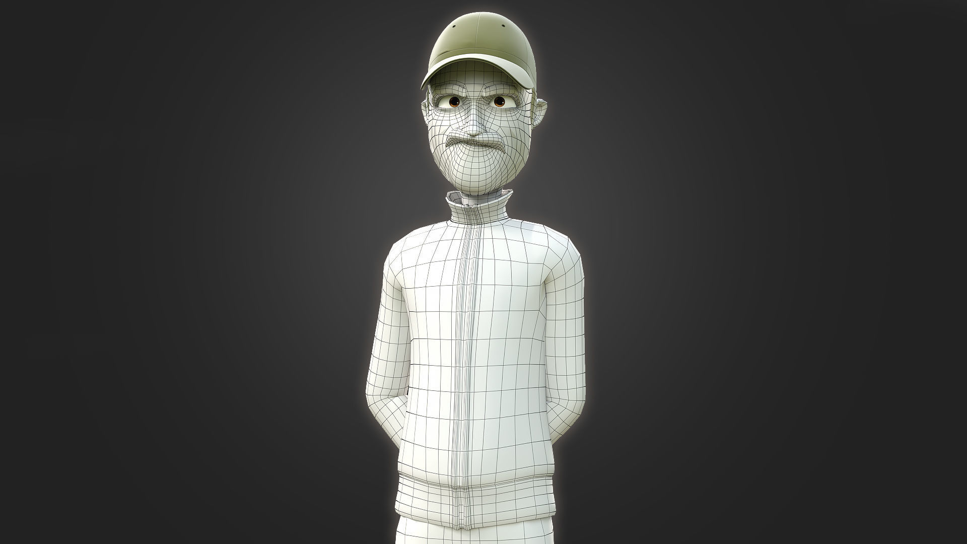 RIGGED CARTOON MAN - CARTOON BAD MAN 3D model_14