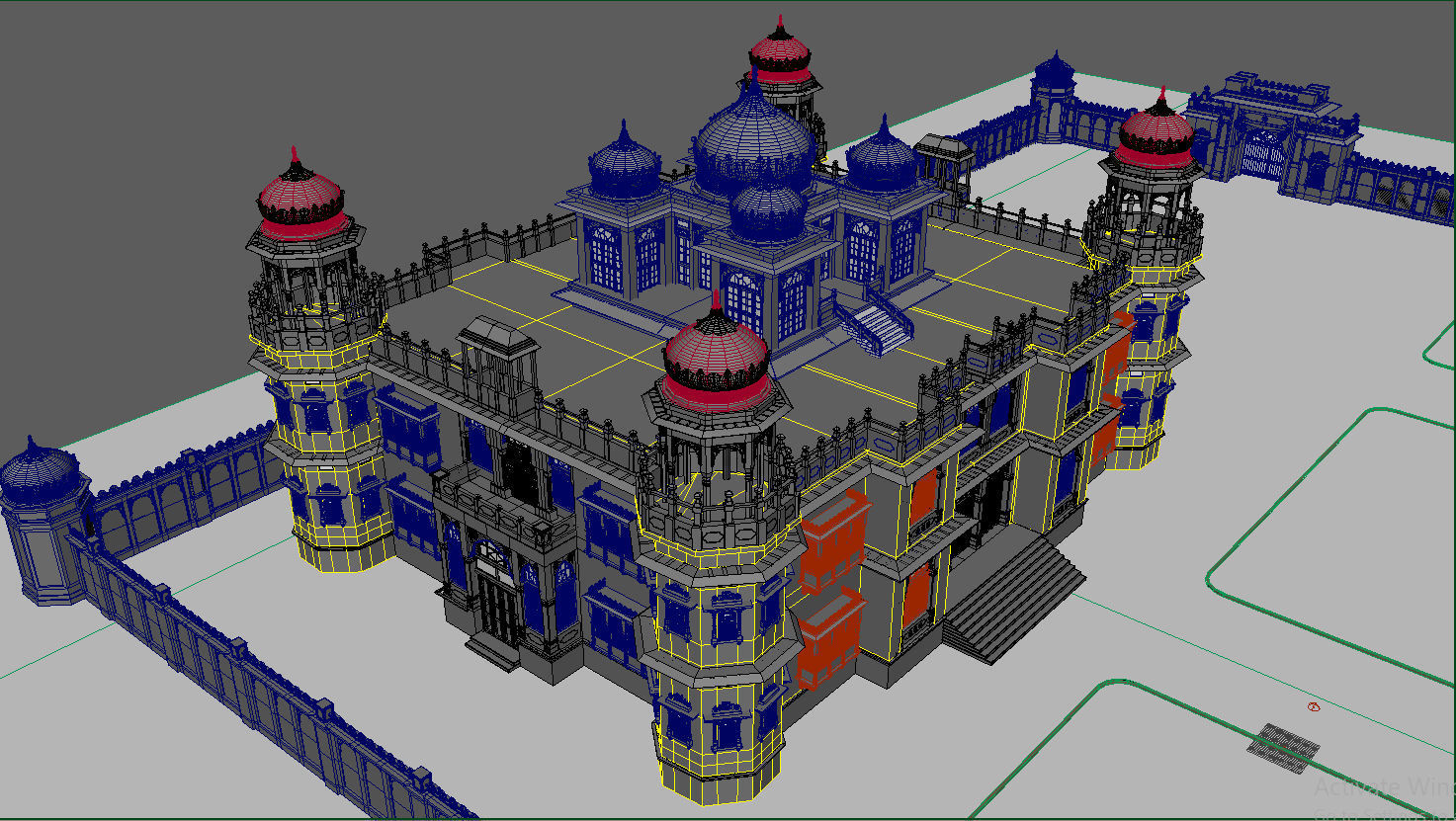 Iconic Mohatta Palace Realistic 3D Model 3D model_5