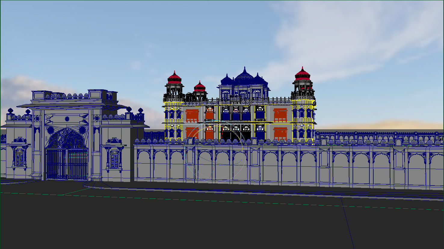 Iconic Mohatta Palace Realistic 3D Model 3D model_1