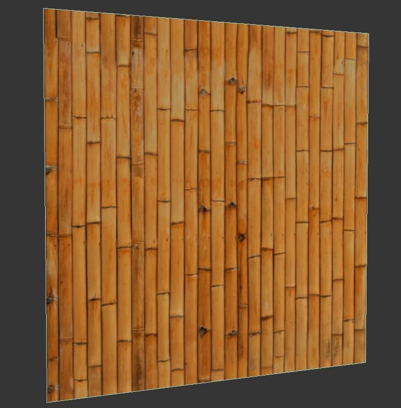 Ultra realistic Bamboo Fence 3D model_5