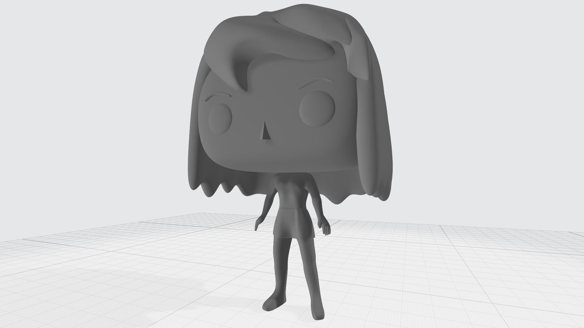 Custom Pop Girl Pose 3D Printable 3D print model_2