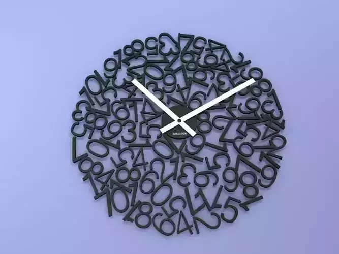 Karlsson Mixed Numbers Clock 1