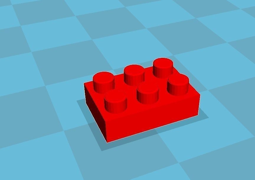 Print Block 2 by 3 Free 3D print model_1