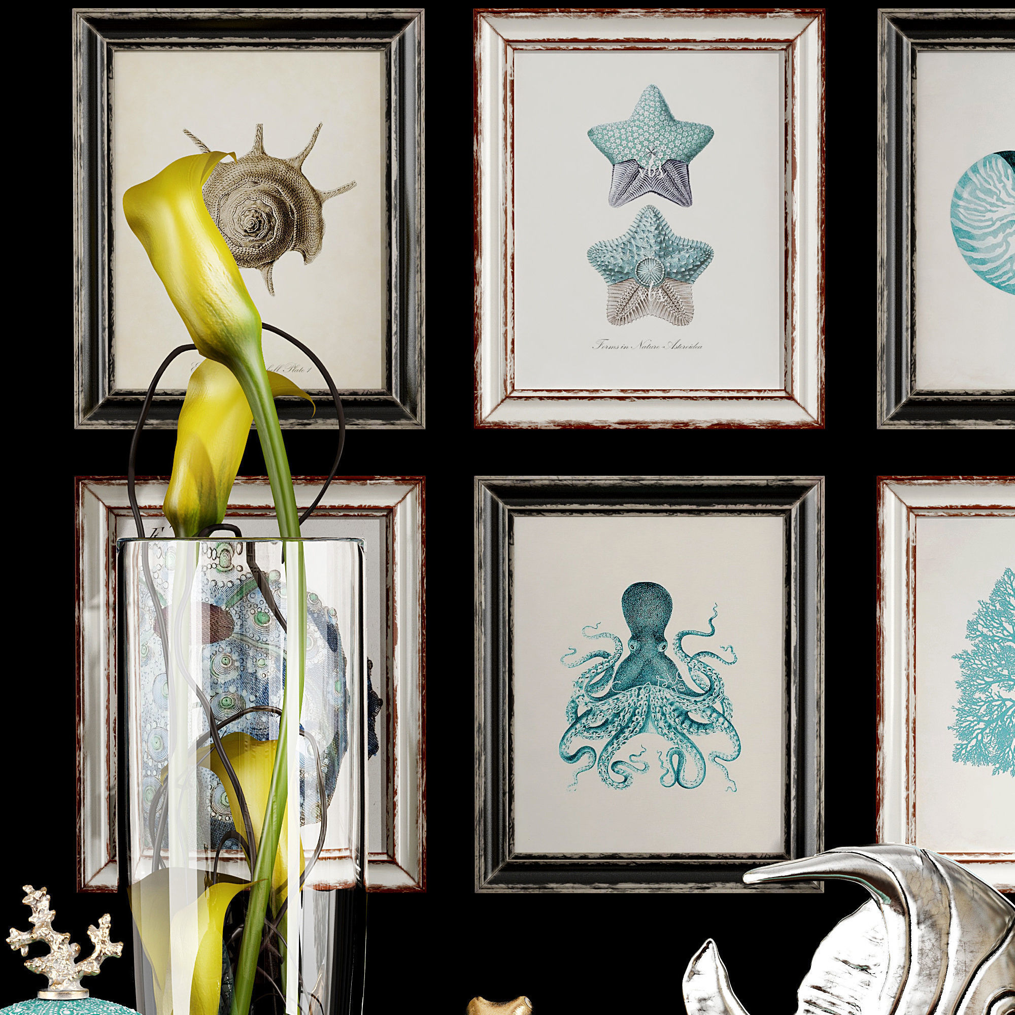 Decor set 46 3D model_5
