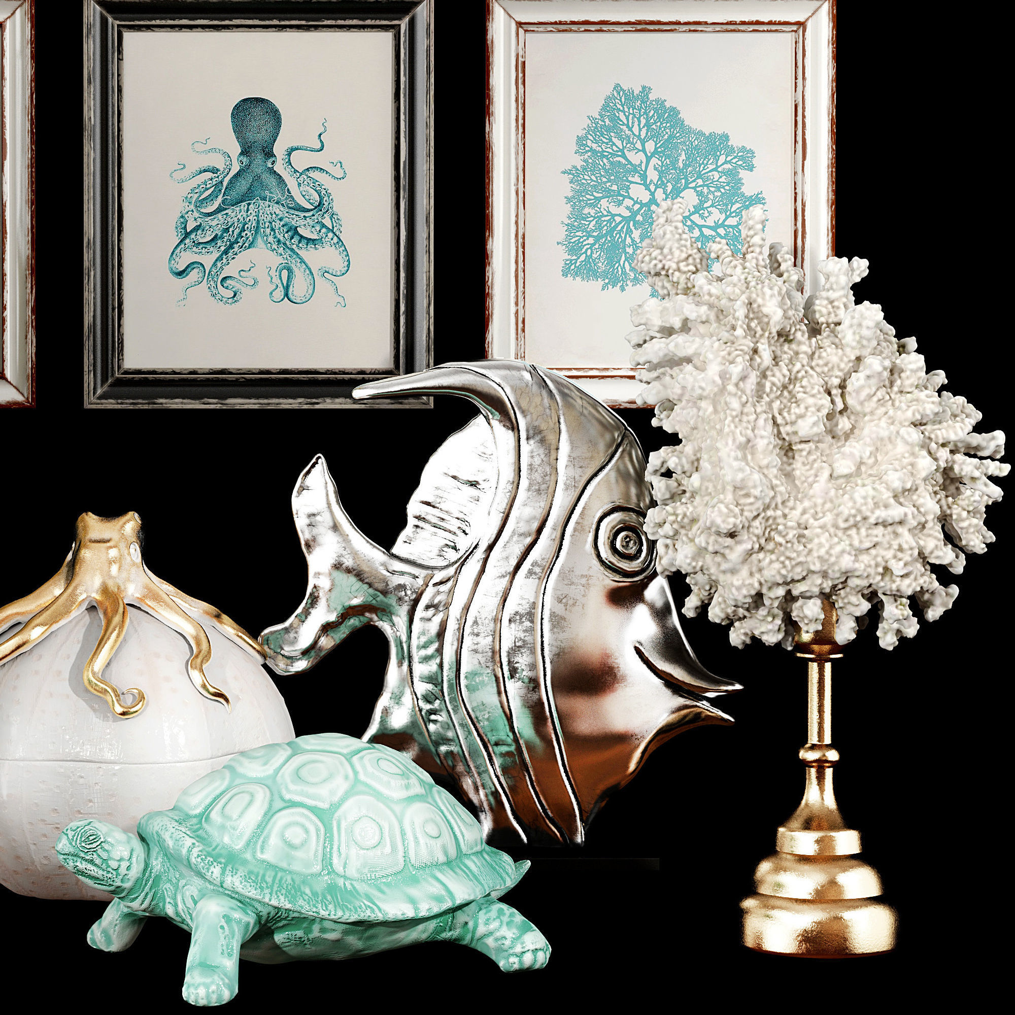 Decor set 46 3D model_4