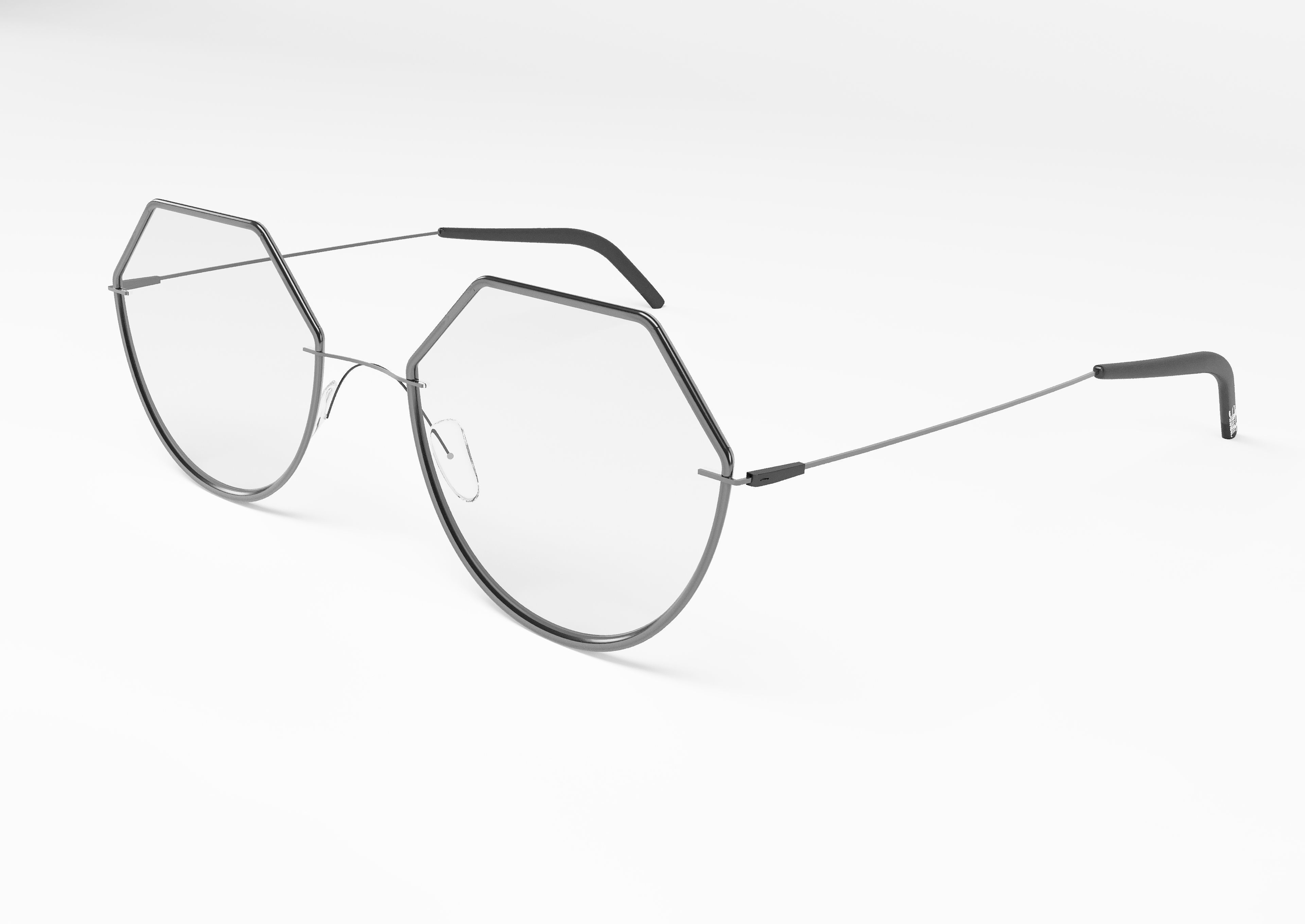 Eyeglasses 3D print model_3