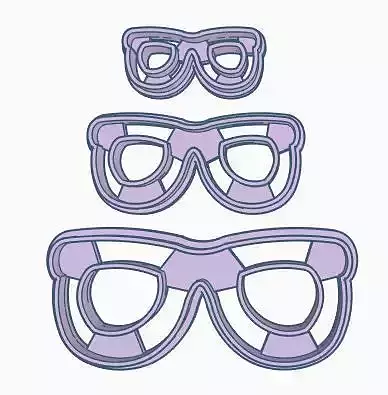 Glasses V1 Cookie Cutter Set