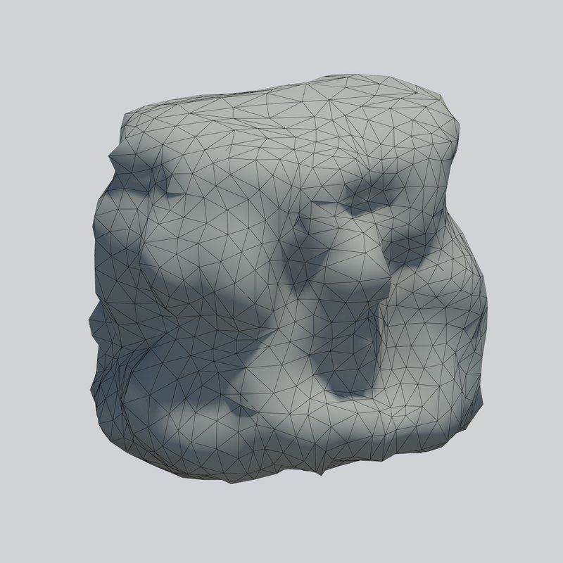 Rocky Cliff Low-poly 3D model_5