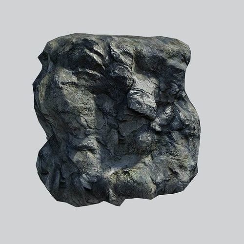 Rocky Cliff Low-poly 3D model