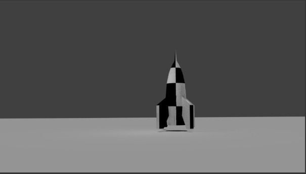 Wehrner von Braun V2 Rocket Low-poly 3D model_6