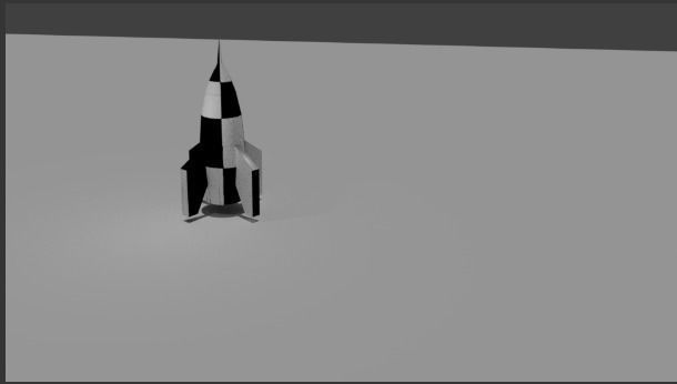 Wehrner von Braun V2 Rocket Low-poly 3D model_7