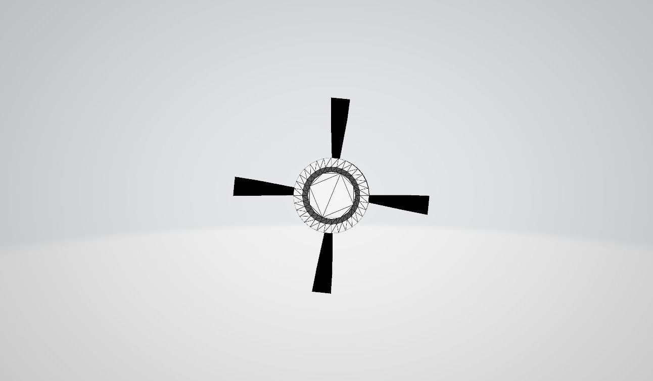 Wehrner von Braun V2 Rocket Low-poly 3D model_1